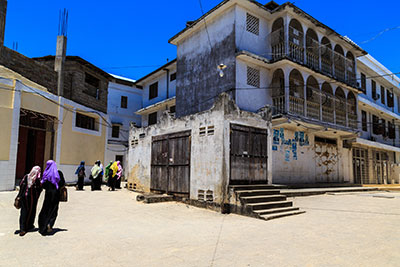 A white building in Zanzibar